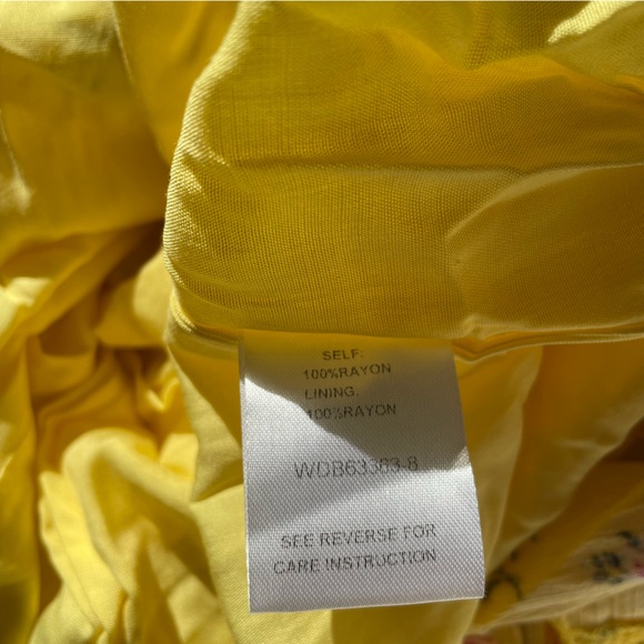 Lost + Wander | Mango Tango Midi Dress | Yellow Floral | XS - Picture 10 of 11